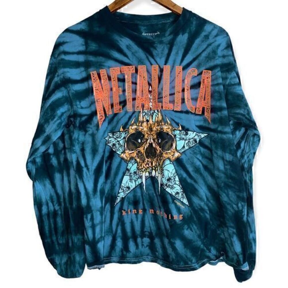 Metallica NWOT tie dye “King Nothing” long sleeve tee SIZE MEDIUM